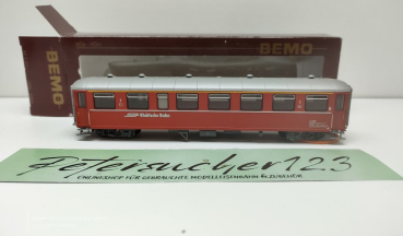 Bemo H0m DC 3262 142 Spitzenverkehrswagen / Stahlwagen 1.Kl. / RhB  / OVP