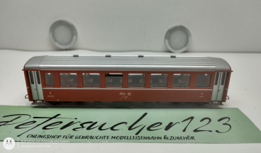 BEMO H0m DC 3285 Personenwagen 2.Kl EWI B / RhB  / OVP