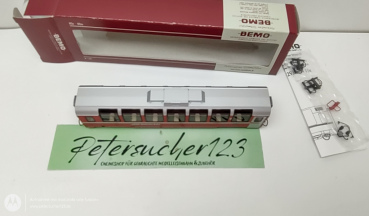 BEMO H0m DC 3294 132 RhB BD 2522 Bernina - Express Panoramawagen 2.Kl. / OVP