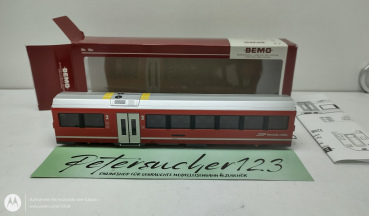 Bemo H0m DC 3298 142  RhB B 574 01 Gliedwagen AGZ 2. Kl. Neurot  LED-Innenbeleuchtung OVP