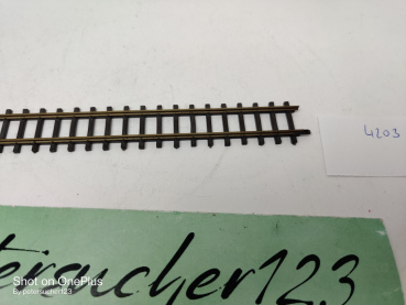 Bemo H0m DC 4203 / 1 x gerades Gleis 160 mm