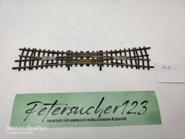 Bemo H0m DC 4216 /  12° Doppelkreuzungsweiche / 230 mm