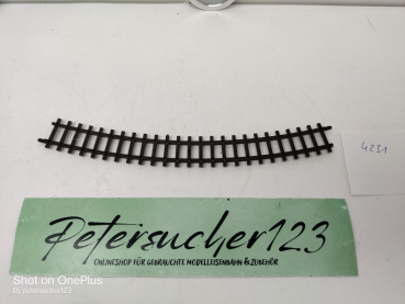 Bemo H0m DC 4231 / 1 x Gebogenes Gleis 30 ° R=376 mm