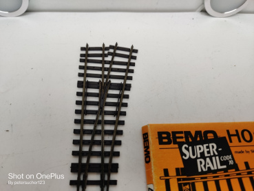 Bemo H0m DC 4262 / RhB Weiche rechts 12º 162,3mm / Ersatz OVP