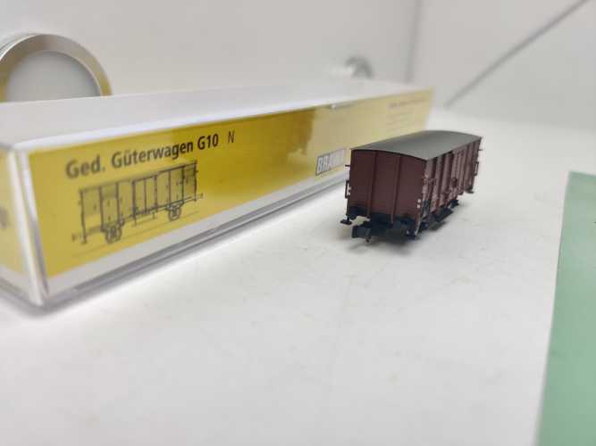 Brawa N DC 67401 gedeckten Güterwagen / klassischen Bauart G10 / DB / OVP