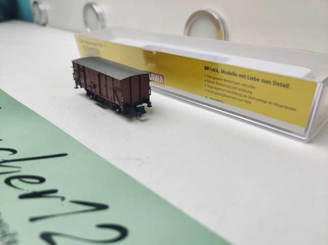 Brawa N DC 67401 gedeckten Güterwagen / klassischen Bauart G10 / DB / OVP
