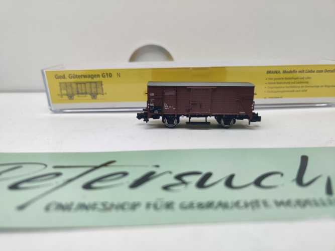 Brawa N DC 67401 gedeckten Güterwagen / klassischen Bauart G10 / DB / OVP