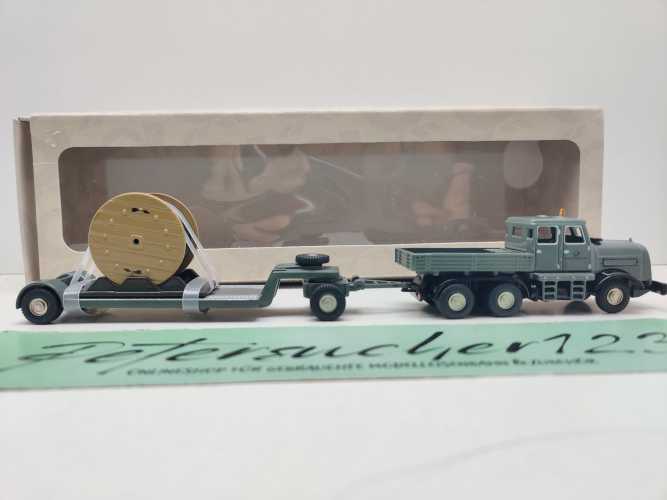 BUB H0 006385 Kaelble KDV mit Schwerlastanhänger & Kabelrolle / 1:87 / OVP