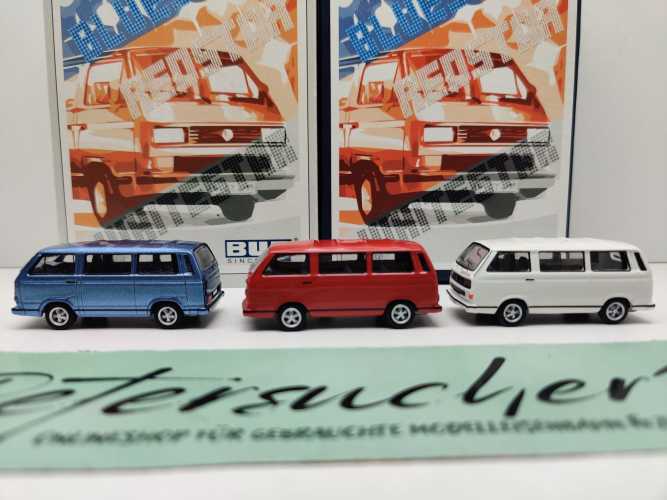 Bub H0 VW T3b "Bluestar Redstar Whitestar" Edition2013 Set / 1:87 / OVP