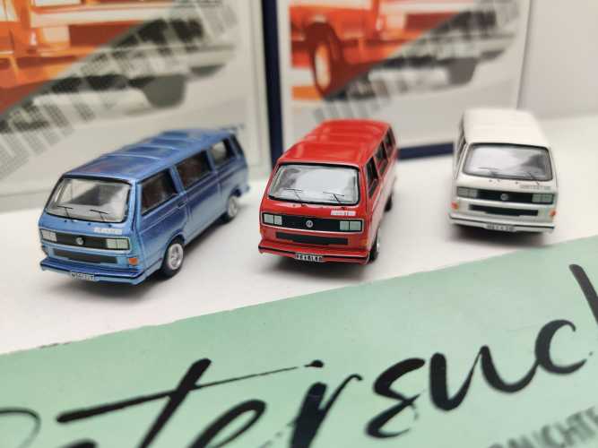 Bub H0 VW T3b "Bluestar Redstar Whitestar" Edition2013 Set / 1:87 / OVP