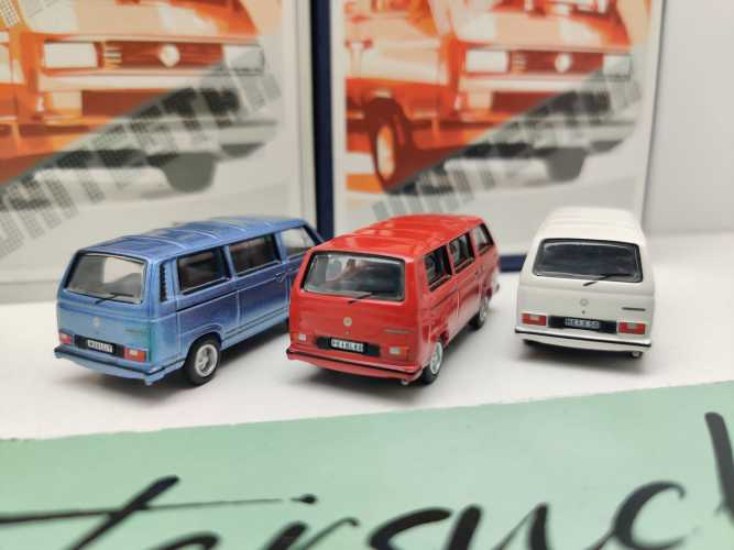 Bub H0 VW T3b "Bluestar Redstar Whitestar" Edition2013 Set / 1:87 / OVP
