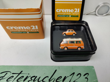Bub Edition 2013  / 06942 limitiertes Sammlermodell / Creme21 Youngtimer Rally VW T 3 / Fiat 500 / OVP