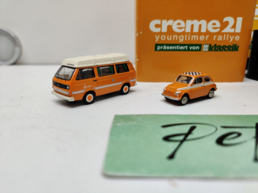 Bub Edition 2013  / 06942 limitiertes Sammlermodell / Creme21 Youngtimer Rally VW T 3 / Fiat 500 / OVP