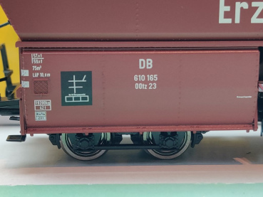 Brawa H0 DC 47030 Selbstentladewagen 3er Set OOtz / Erz III / NEM / DB / OVP