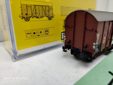 Brawa H0 DC  47927 Gedeckter Güterwagen Gmrs 30 "Goggo" / DB /OVP 