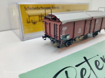 Brawa H0 DC 48609 Schiebedachwagen / Kmmks51 / NEM / DB / OVP