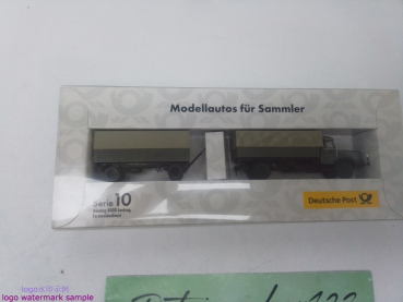 Brekina H0 / 1:87 / Serie 10 /Büssing 8000 Lastzug Fernmeldedienst / OVP