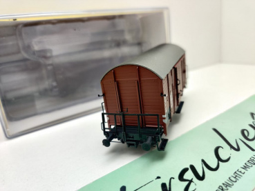 Brawa Modelle H0 DC 47973 ged. Güterwagen Gms30 / NEM / SAAR EUROP / OVP