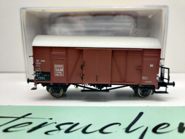 Brawa Modelle H0 DC 47973 ged. Güterwagen Gms30 / NEM / SAAR EUROP / OVP