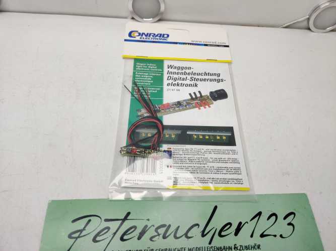 Conrad H0 AC 219707 Waggon-Innenbeleuchtung Led-Platinen-Set "gelb" / OVP