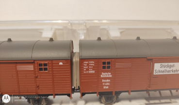 Fleischmann H0 AC 5306 Leigh-Wageneinheit "Stückgut" / AC-Achsen / K / DRG / OVP