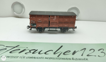 Fleischmann H0 DC 5364 Klein Viehwagen Braun / DB