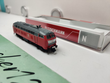 Fleischmann N DC 724300 / BR 218 156-8 Diesellokomotive / DB AG /orientroten Lackierung mit weißem „Lätzchen“ / Digital / Sound / OVP