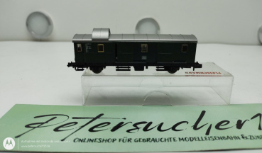 Fleischmann N DC 8060 Gepäckwagen / Schiebetüren Grün DB OVP