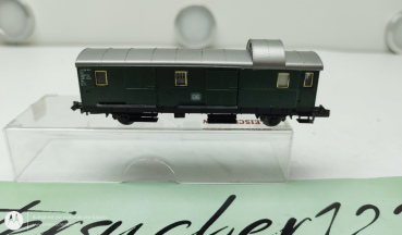 Fleischmann N DC 8060 Gepäckwagen / Schiebetüren Grün DB OVP