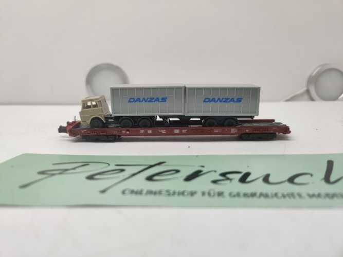 Fleischmann N DC 8279 Rollende Landstraße / LKW DANZAS / DB