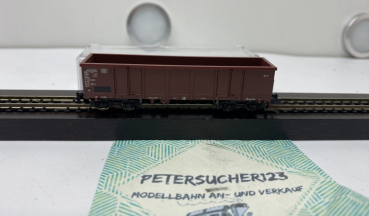 Fleischmann N DC 828 324 K Offener Güterwagen 4-Achser Braun  DB OVP