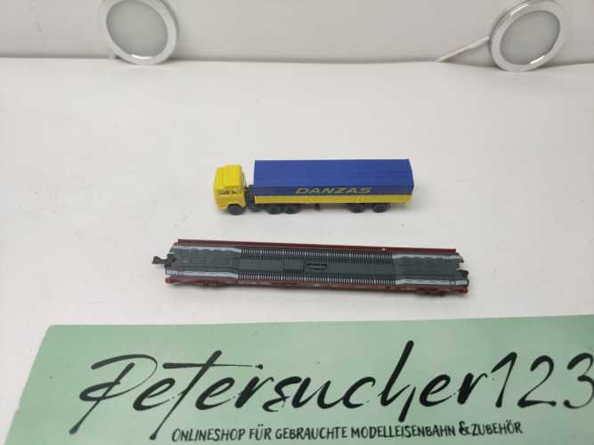 Fleischmann N DC 8279 Rollende Landstraße / LKW Danzas / DB