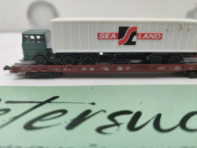 Fleischmann N DC 8279 Rollende Landstraße / LKW SEELAND / DB