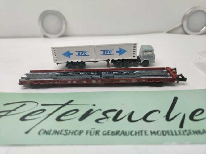 Fleischmann N DC 8279 Rollende Landstraße / LKW SFC 1 / DB