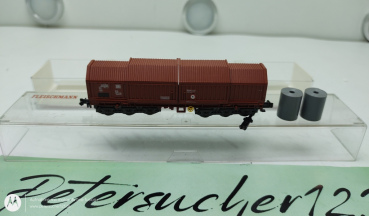 Fleischmann N DC 8387 K Teleskophaubenwagen 1 x Rolle Braun DB OVP