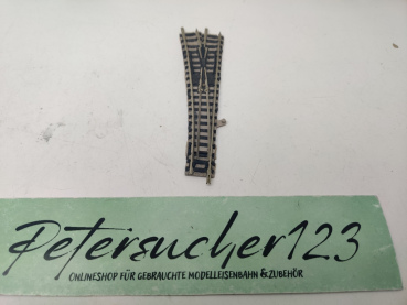 Fleischmann N DC 9170 piccolo (mit Bettung) Weiche links / 111 mm / 15 °
