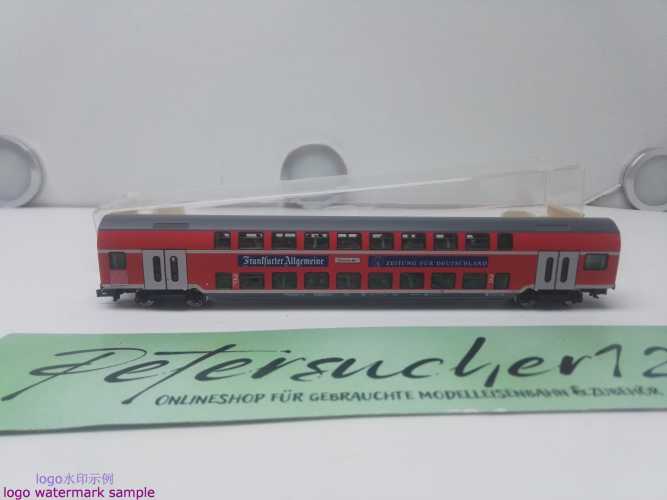 Fleischmann DC N 988625 K / 4-achsiger Doppelstockwagen 2. Kl./ (Bauart DBza 751) / DB / Personen / OVP