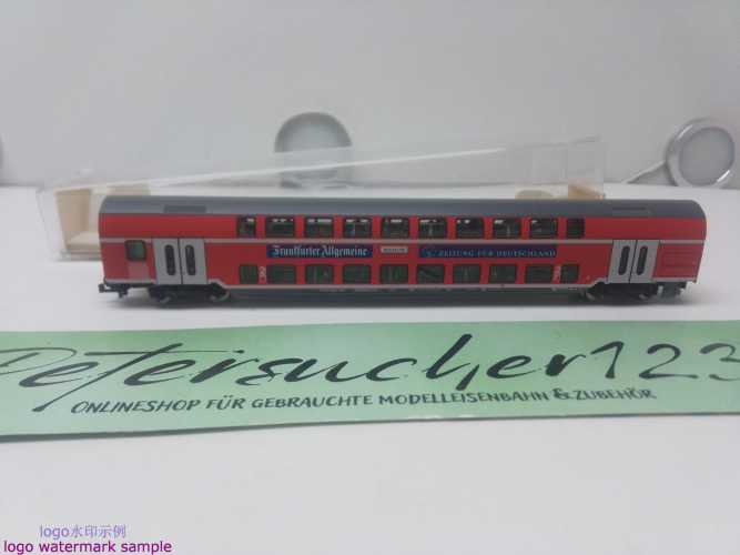 Fleischmann DC N 988625 K / 4-achsiger Doppelstockwagen 2. Kl./ (Bauart DBza 751) / DB / Personen / OVP