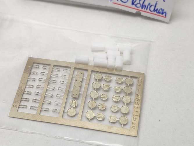 FKS N 160-125-05 Mülltonnen für Modellbau Metall Kunststoff / 1:160 / OVP