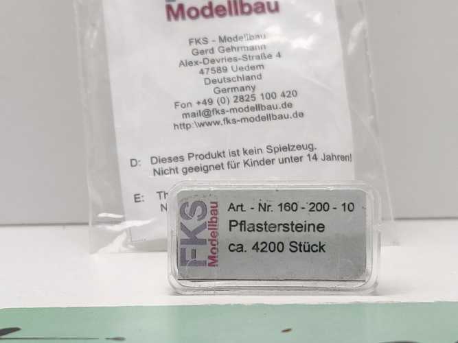 FKS N 160-200-10 Pflastersteine f. Modellbau / unbenutzt / 1:160 / OVP