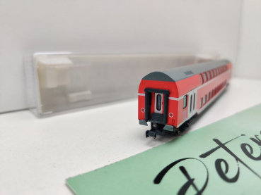 Fleischmann N DC 8624 Doppelstockwagen 1./2.Kl DABz756 / NEM / DB / OVP