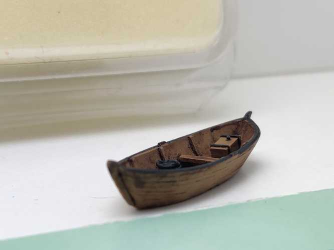 Ferro-Train N MN-316.04 Ruderboot, klein, braun, Holz / 1:160 / OVP
