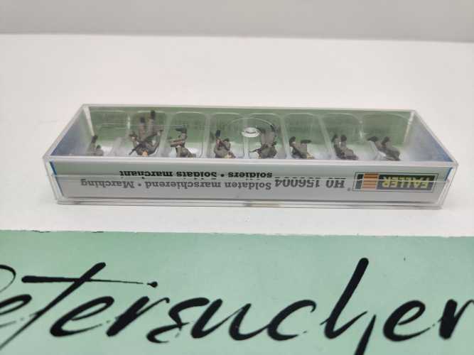Faller H0 156004 Figuren-Set "Soldaten marschierend" / 8 Figurinen / OVP