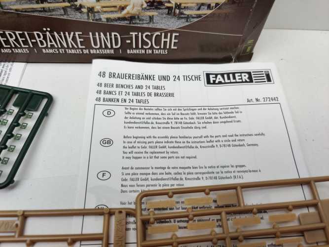 Faller N 272442 Brauereitische & -Bänke Bausatz / 1:160 / OVP