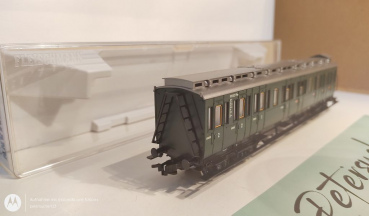 Fleischmann H0 DC 5689 Abteilwagen mit Bremserhaus / 1./2.Kl. / K / DB / OVP