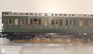 Fleischmann H0 DC 5689 Abteilwagen mit Bremserhaus / 1./2.Kl. / K / DB / OVP