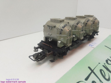 Fleischmann H0 DC 5230 Behältertragwagen "von Haus zu Haus" / BTms55 / DB