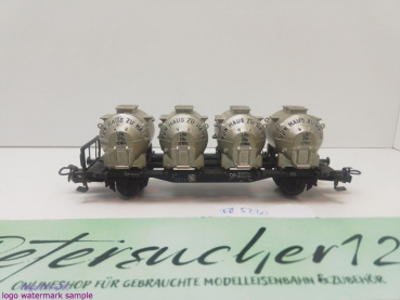 Fleischmann H0 DC 5230 Behältertragwagen "von Haus zu Haus" / BTms55 / DB