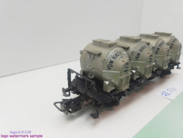 Fleischmann H0 DC 5230 Behältertragwagen "von Haus zu Haus" / BTms55 / DB