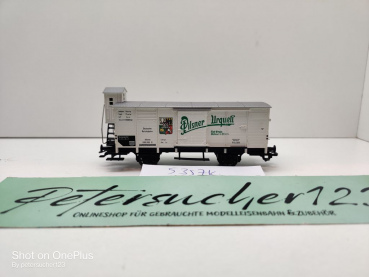 Fleischmann H0 AC 5357 Bierwagen "Pilsener Urquell" m Brmshs / G / NEM / DRG